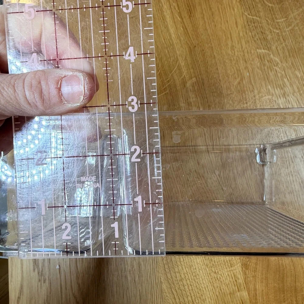 Clear plastic utensil holder set of 2
